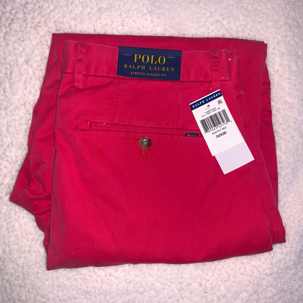 👖 Polo Ralph Lauren Men’s Straight Fit Chino Pants Nantucket Red 32 x 30